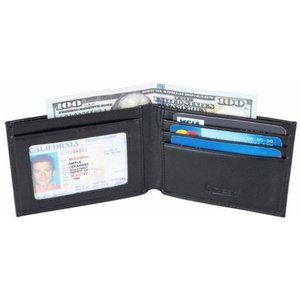 Slim Mini Wallet Minimalist Black